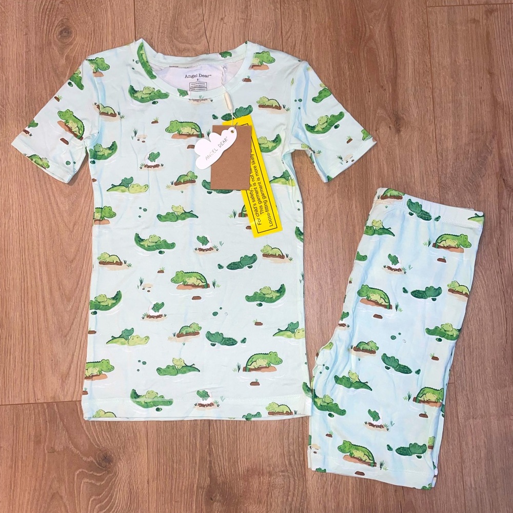 Bamboo alligator pajamas